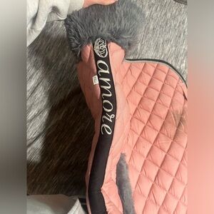 Amore pink and grey Dressage Saddle Pad